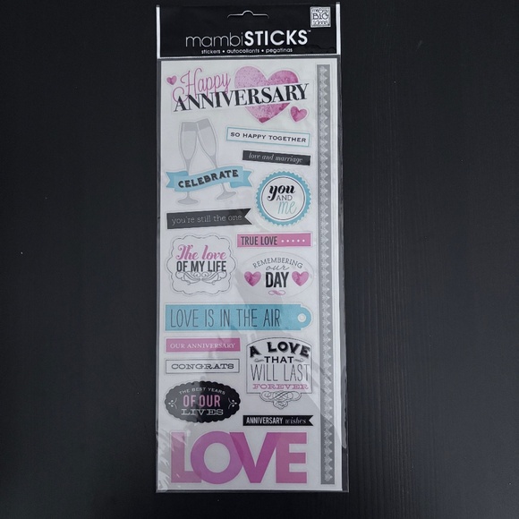 Love Themed - Scrapbooking Bundle of Paper and Stickers - Picture 5 of 7